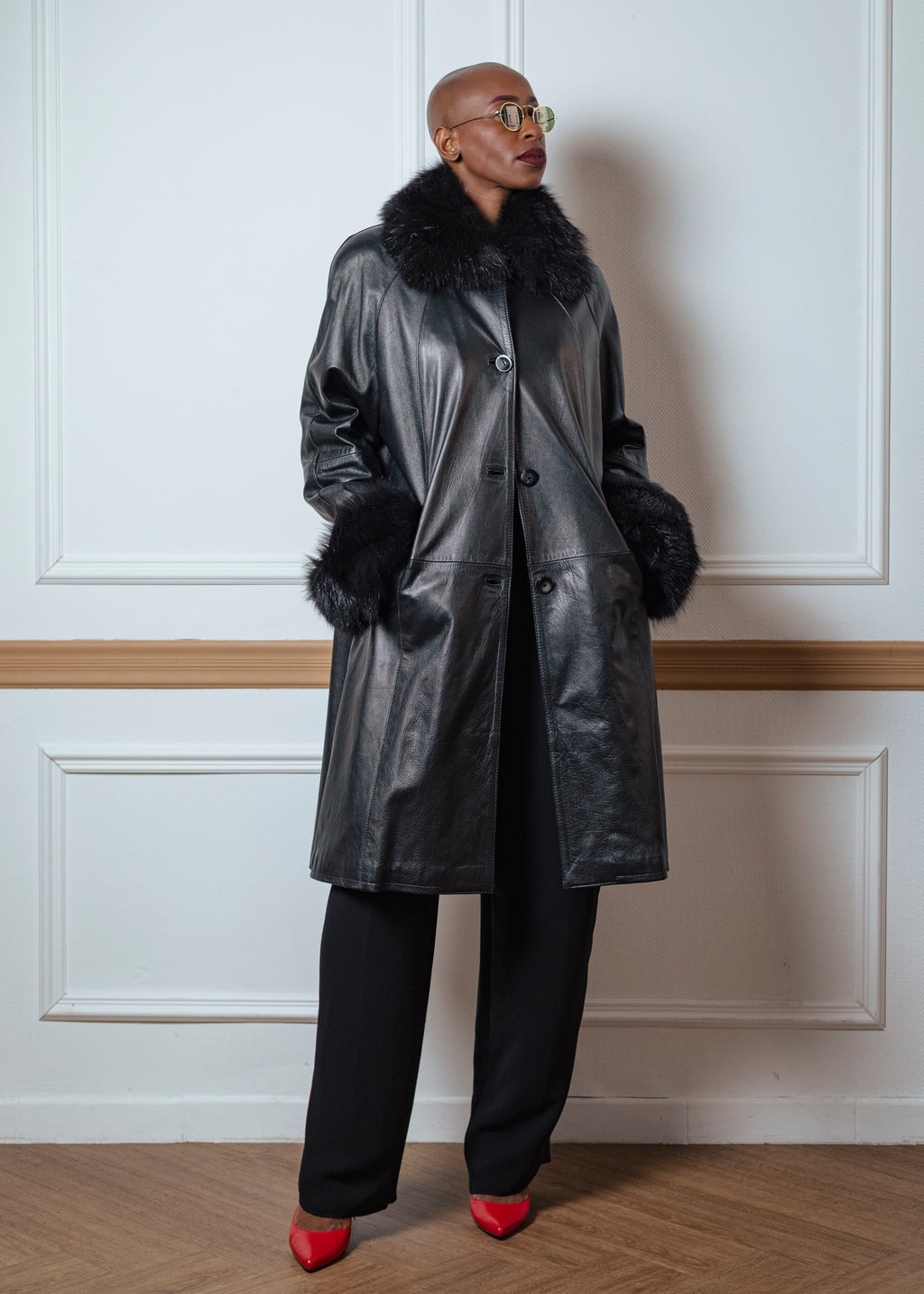 Manteau cuir