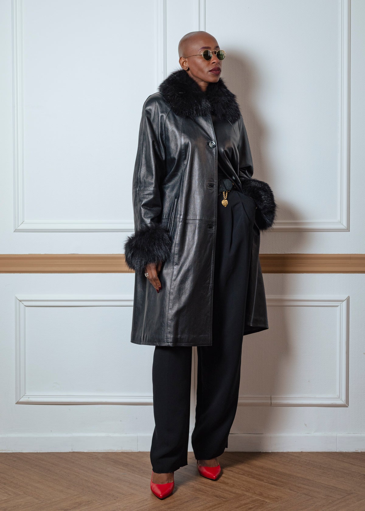 Manteau cuir