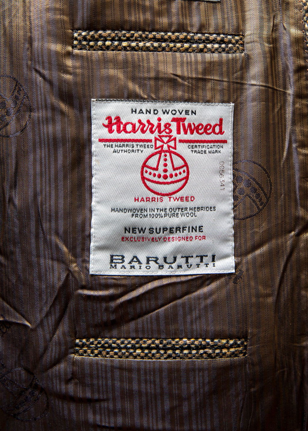 Harris Tweed herringbone blazer