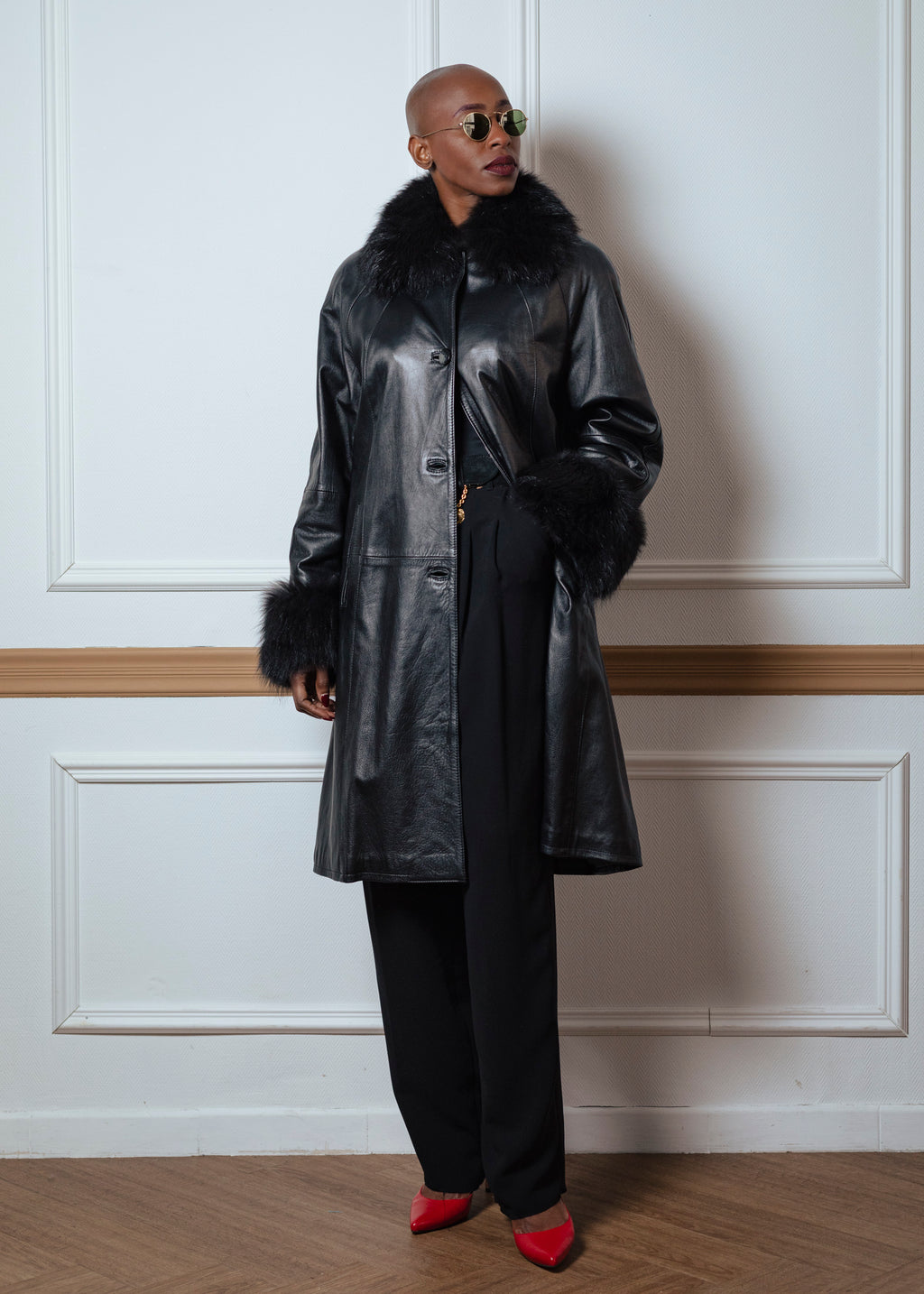 Manteau cuir