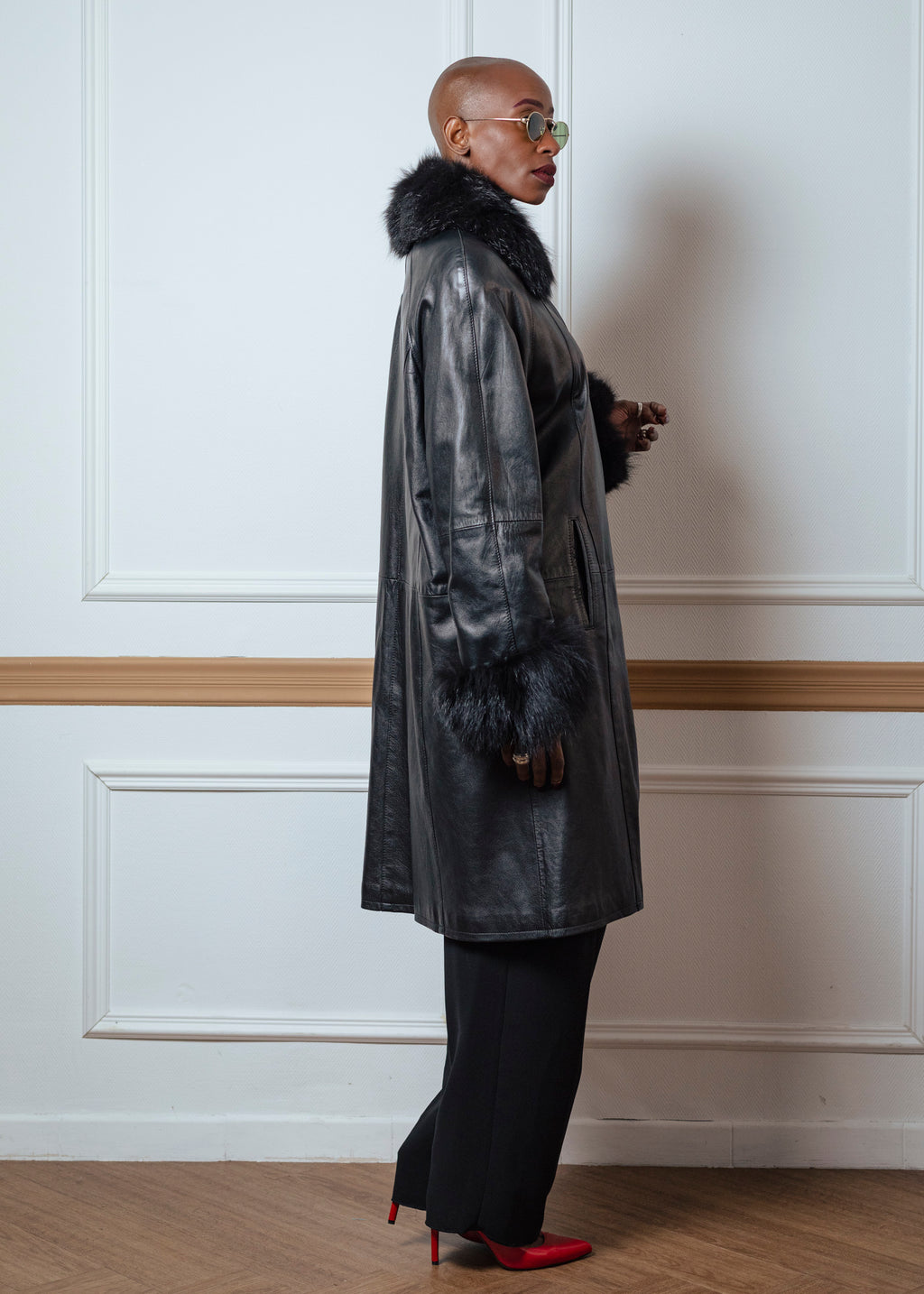 Manteau cuir