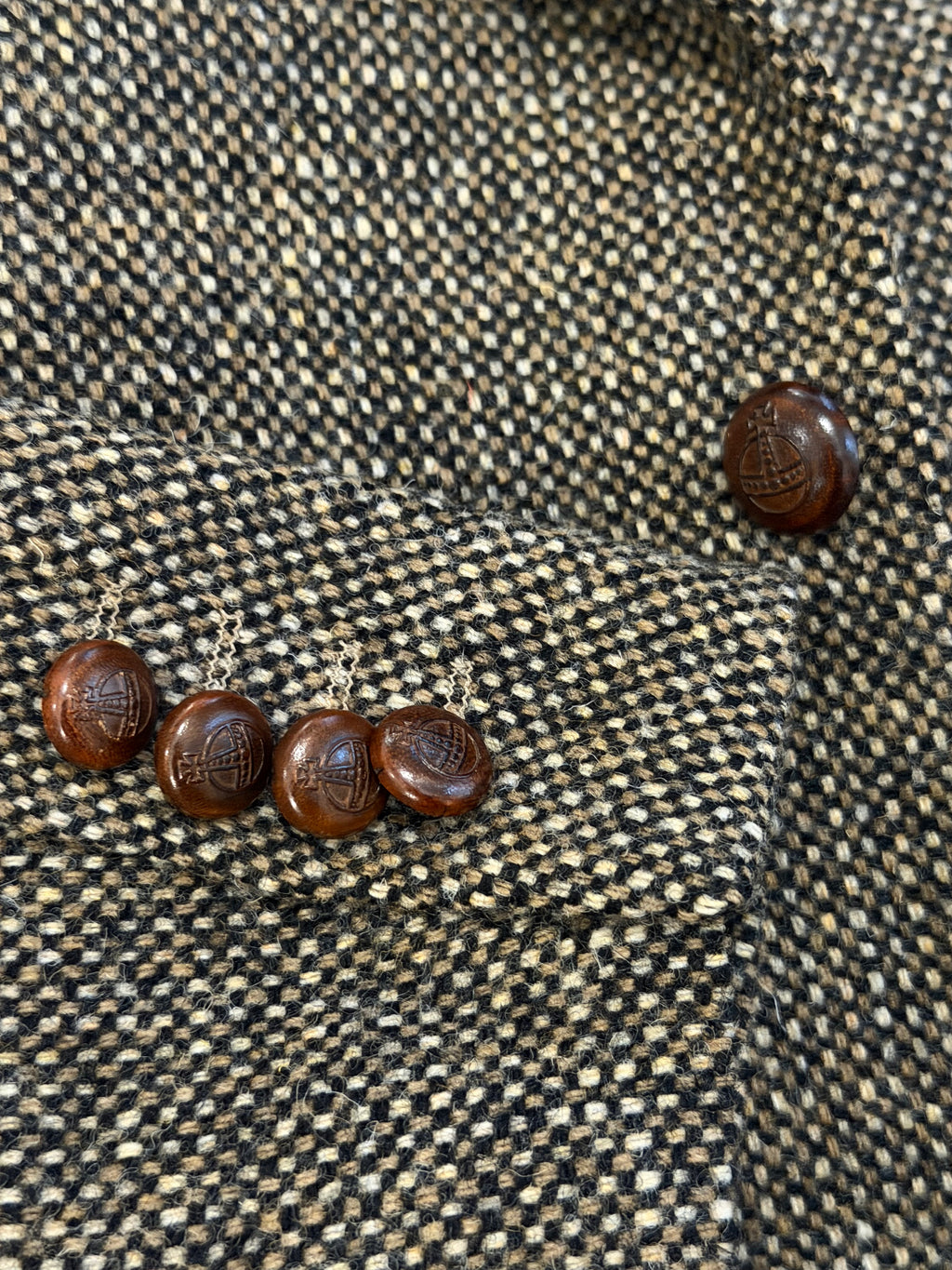 Harris Tweed herringbone blazer